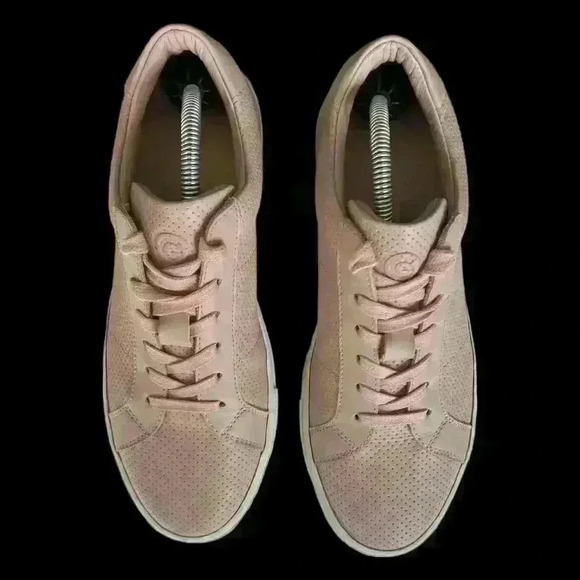 Greats Brooklyn The Royal Pink Perforated Leather Sneaker Italy Size 8.5 - Picture 11 of 15